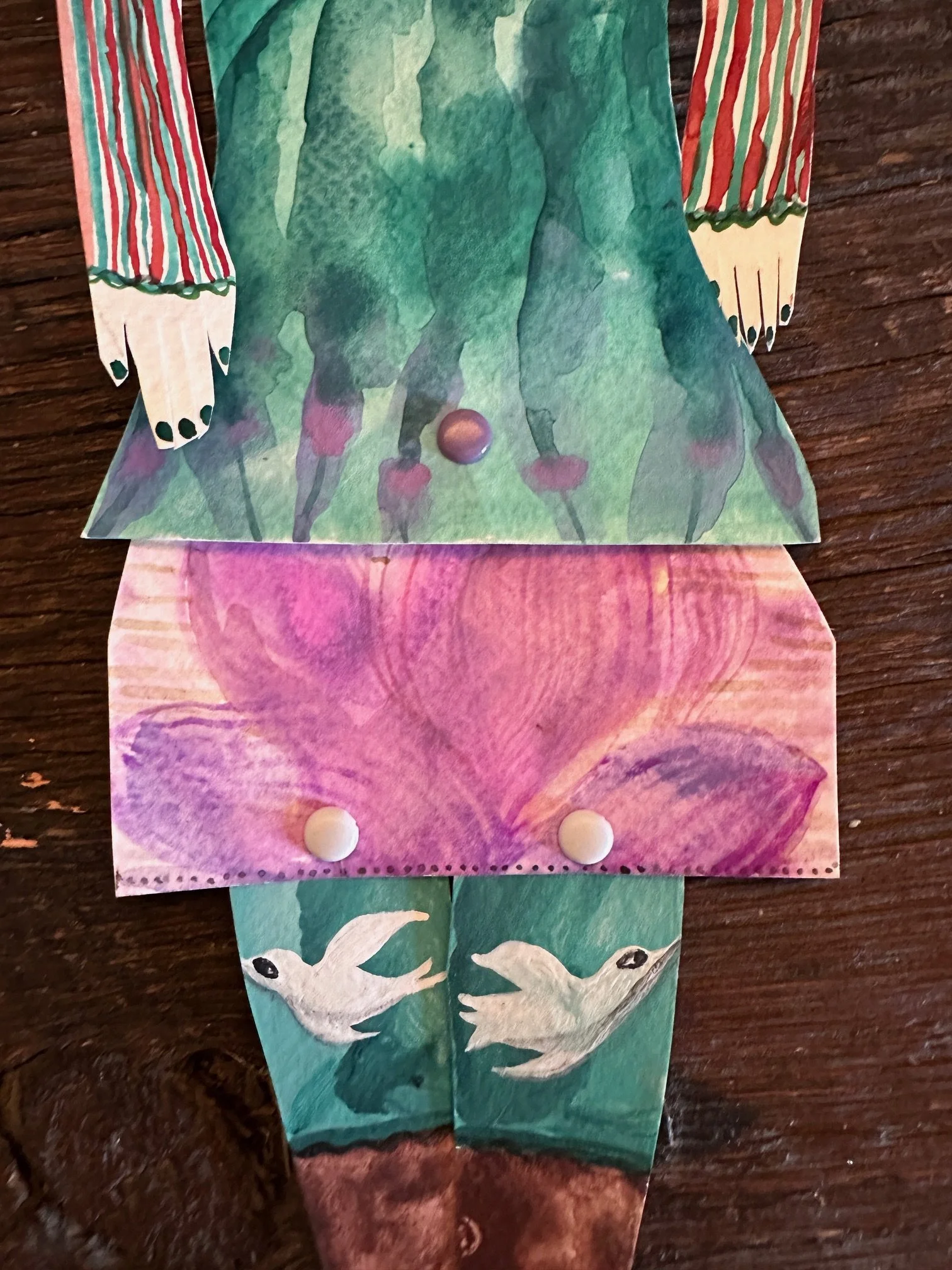 Paper Dolls & Mobiles: A Watercolor & Paper Cutting Workshop for